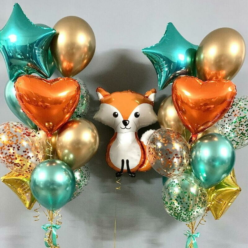 Nabor sharov na Den_ Rozhdeniya s lisichkoj, premium