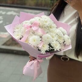 Облако хризантем Букет с кустовой хризантемойМамуле