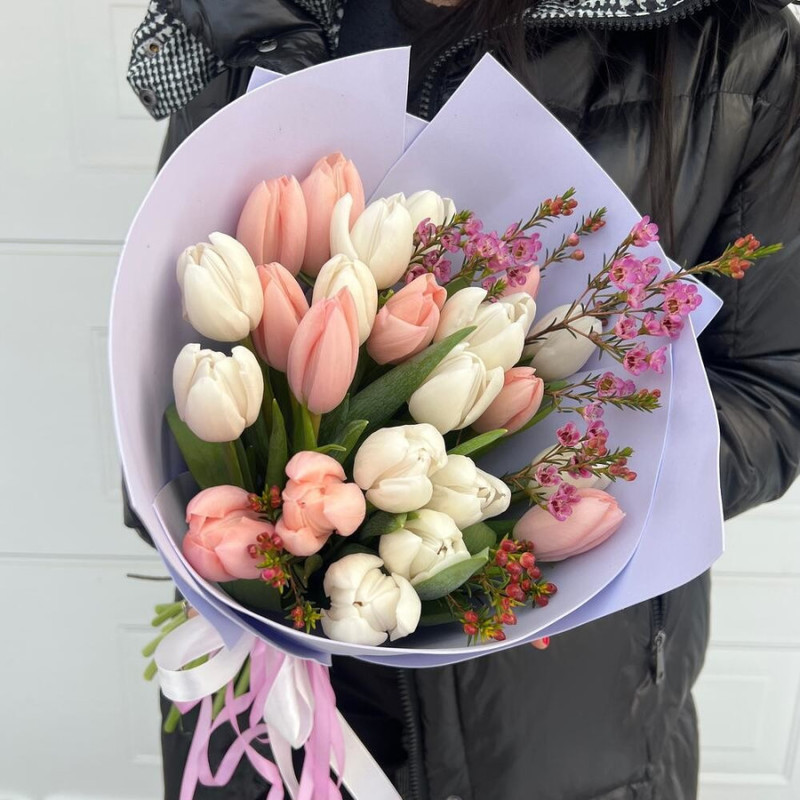 букет тюльпаны 25 штук, стандартный