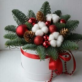 Novogodnyaya kompozitciya Krasnaya