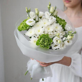 Хризантема+эустома+диантус