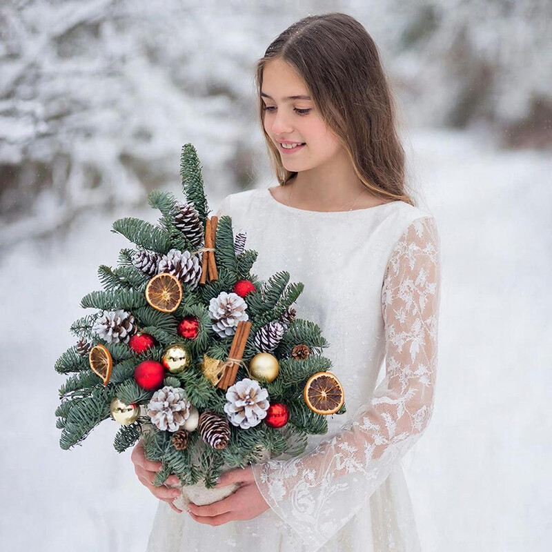 Зимняя сказка, новогодняя ель