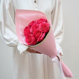 7 Розовых Роз Эквадор
