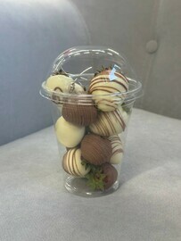 Клубника в шоколаде, большой стакан