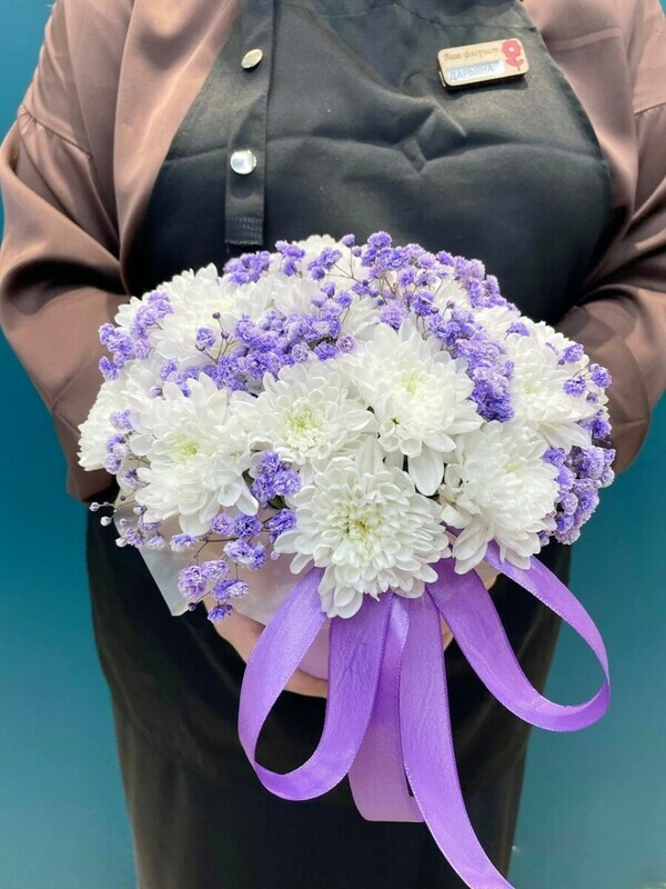 Комплимент сумочка с хризантемой, комплимент сумочка с хризантемой