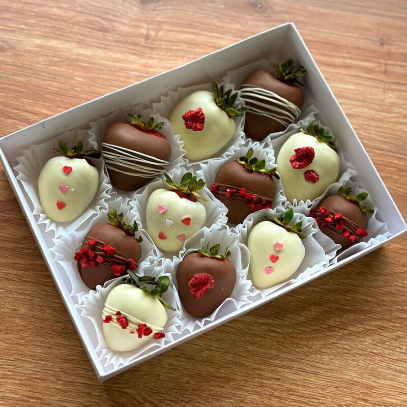 Klubnika v shokolade, 12 sht., klubnika v shokolade, 12 sht.