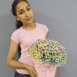 Композиция радужной гипсофилы