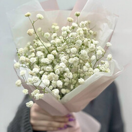 Мини букет с гипсофилой