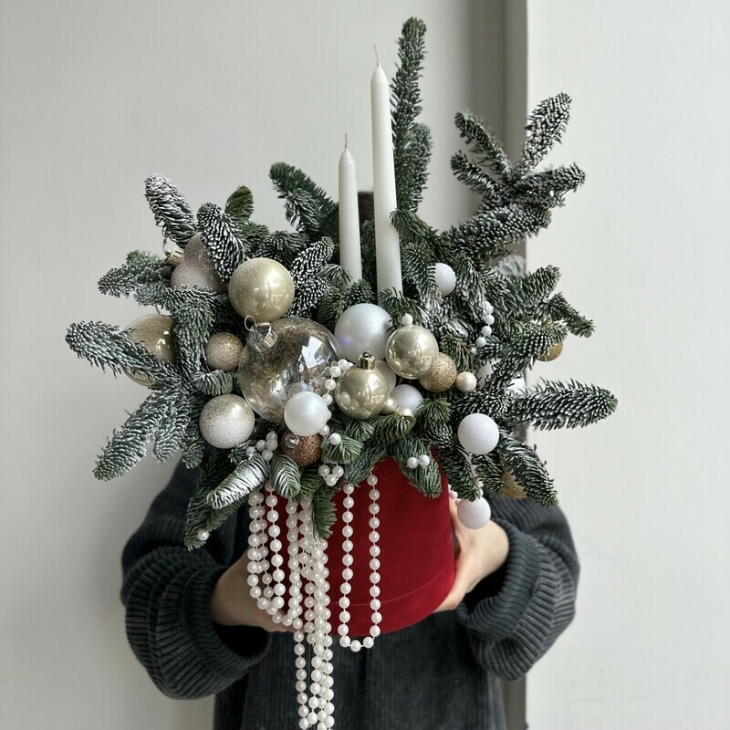 Новогодняя композиция « Красный Бархат», стандартный