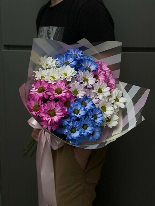 букет из кустовой хризантемы, стандартный