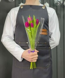 тюльпан фиолетовый 5шт