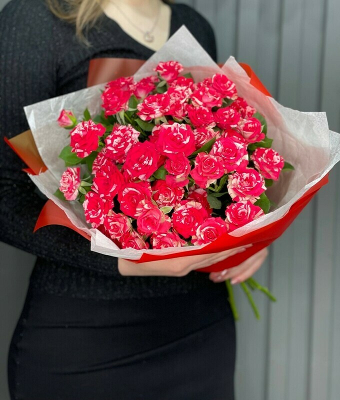 букет из кустовой розы , стандартный