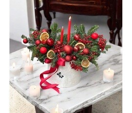 Праздничная Композиция Со Свечами