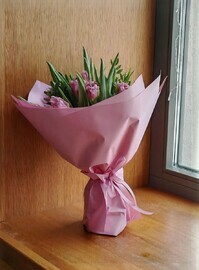 Монобукет из  тюльпанов