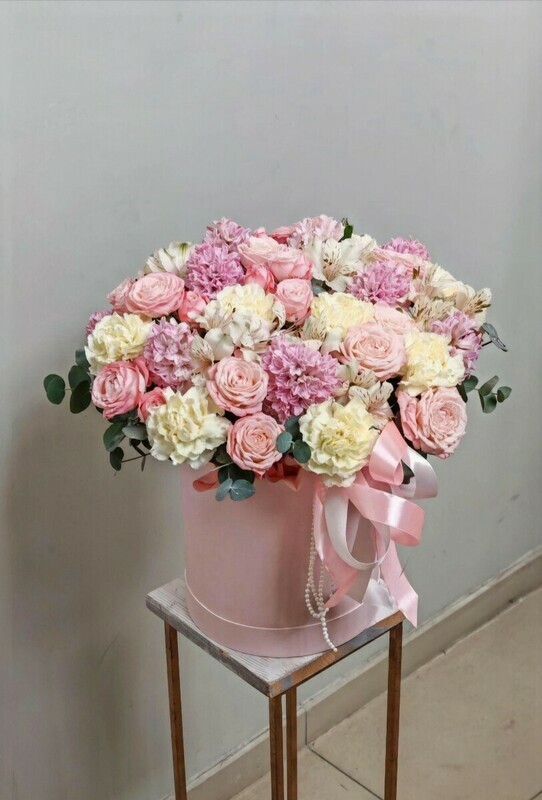 Korobochka "Rozovo - limonnaya vesna", standart