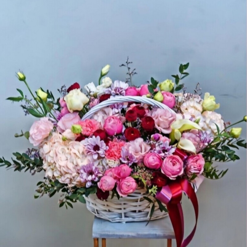 Корзинка " Розовые мечты" , стандартный