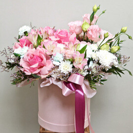 SHlyapnaya korobochka "Rozovaya Adel_"