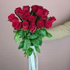 Buket iz 19 bordovih roz