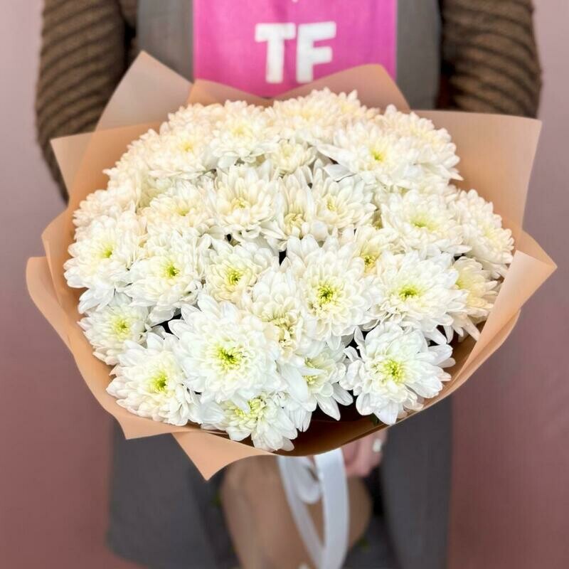 Монобукет из кустовой хризантемы , стандартный