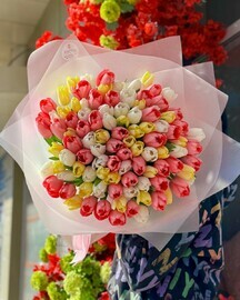 VIP букет из 101 тюльпана! Премиум букет