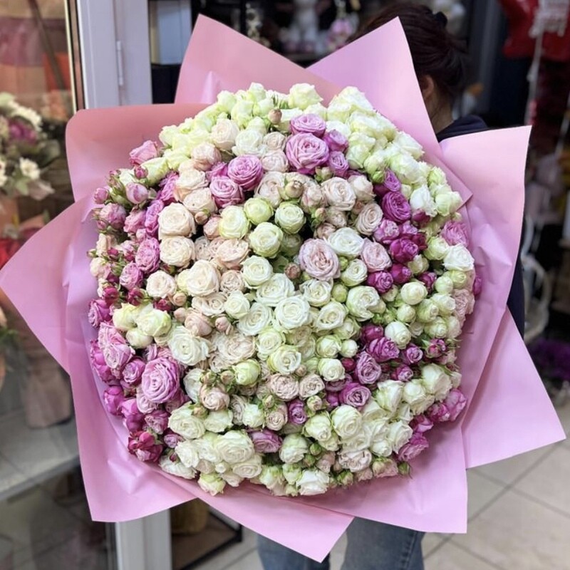 Premium buket iz kustovoj rozi/ ogromnij buket / lyuks, luxe