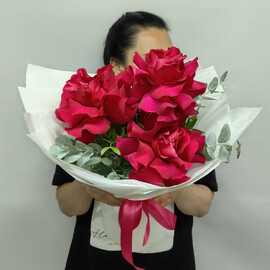 Букет из французских роз х 3