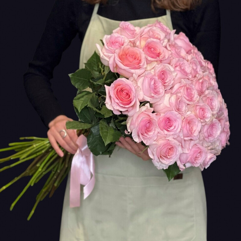 35 розовых роз, стандартный