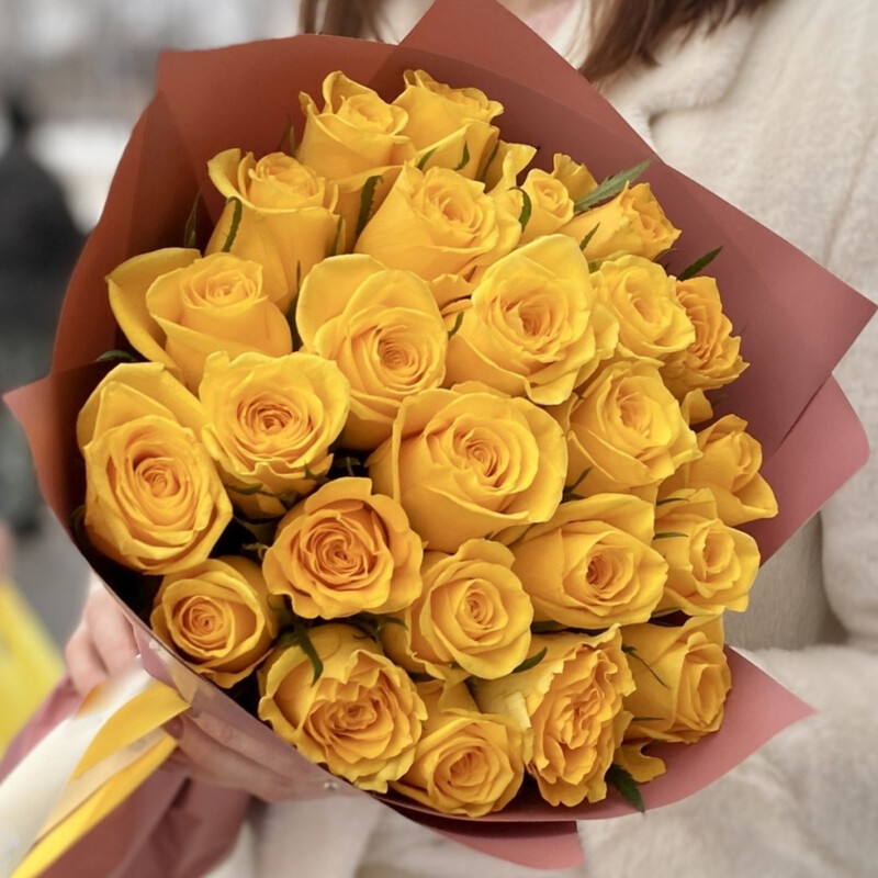 25 желтых роз , 25 желтых роз 