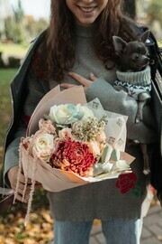 Осенний букет для девушки 