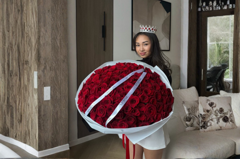 Buket Koroleva moego serdtca, premium