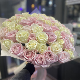 Нежный микс 101 роза