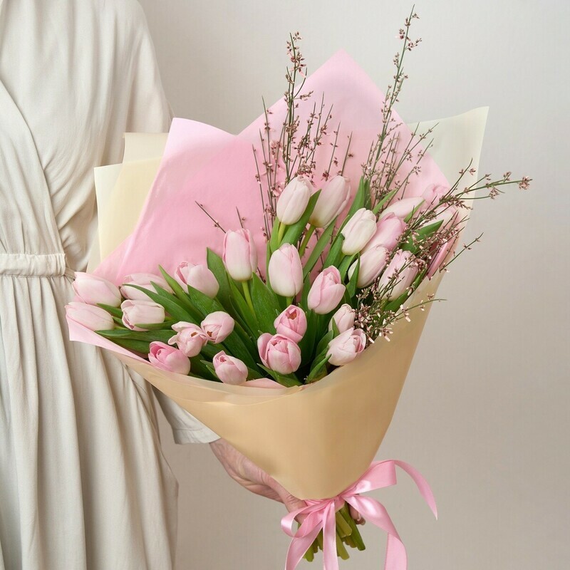 Розовые Весенние Тюльпаны, стандартный