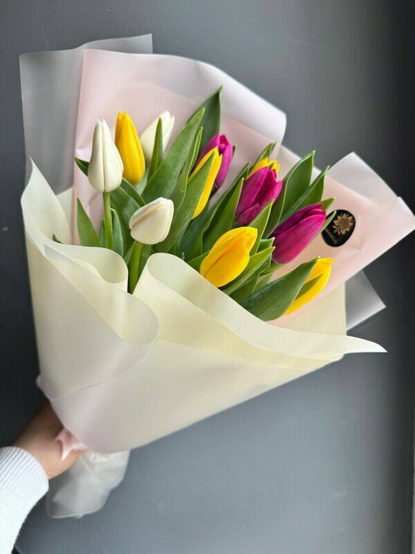 11 тюльпанов микс, уменьшенный