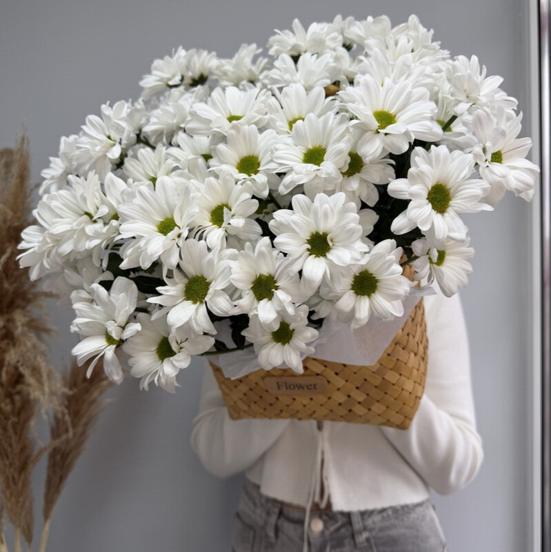 Kompozitciya v korzine s romashkami, standart