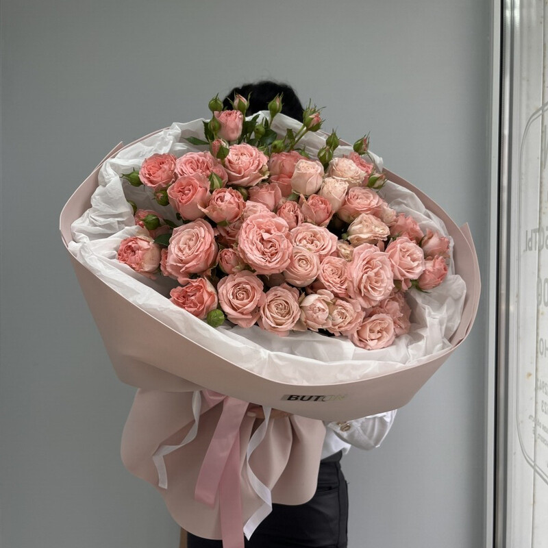 Букет из кустовой розы, стандартный