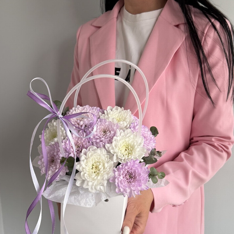 Композиция в сумочке «Лавандовые сны», стандартный