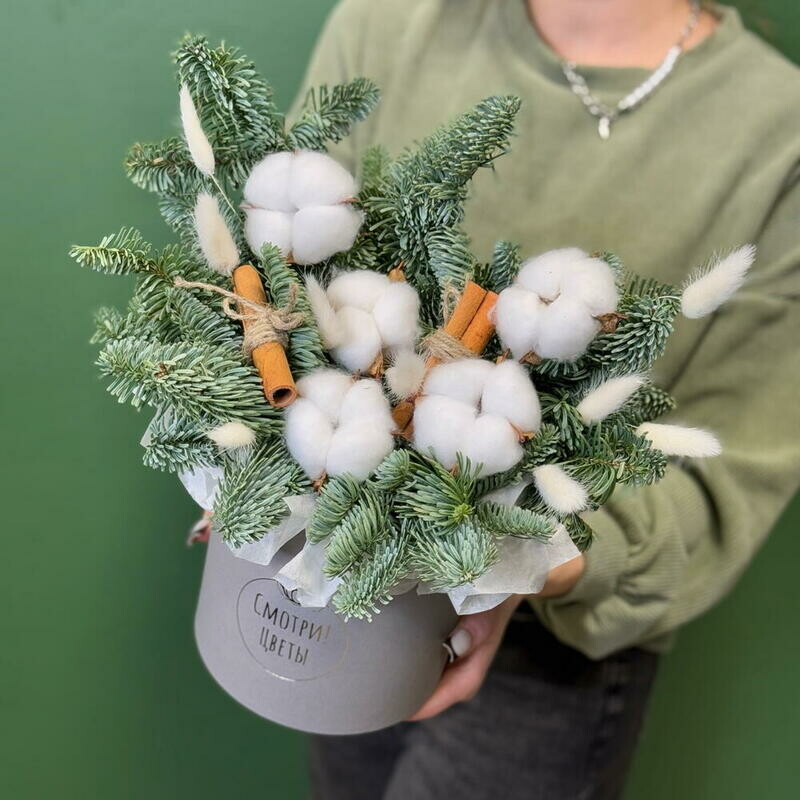 Коробочка с нобилисом, хлопком, корицей и лагурусом, стандартный