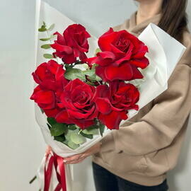 Розы красные эквадор Софи Лорен