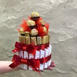 Торт из шоколадных конфет