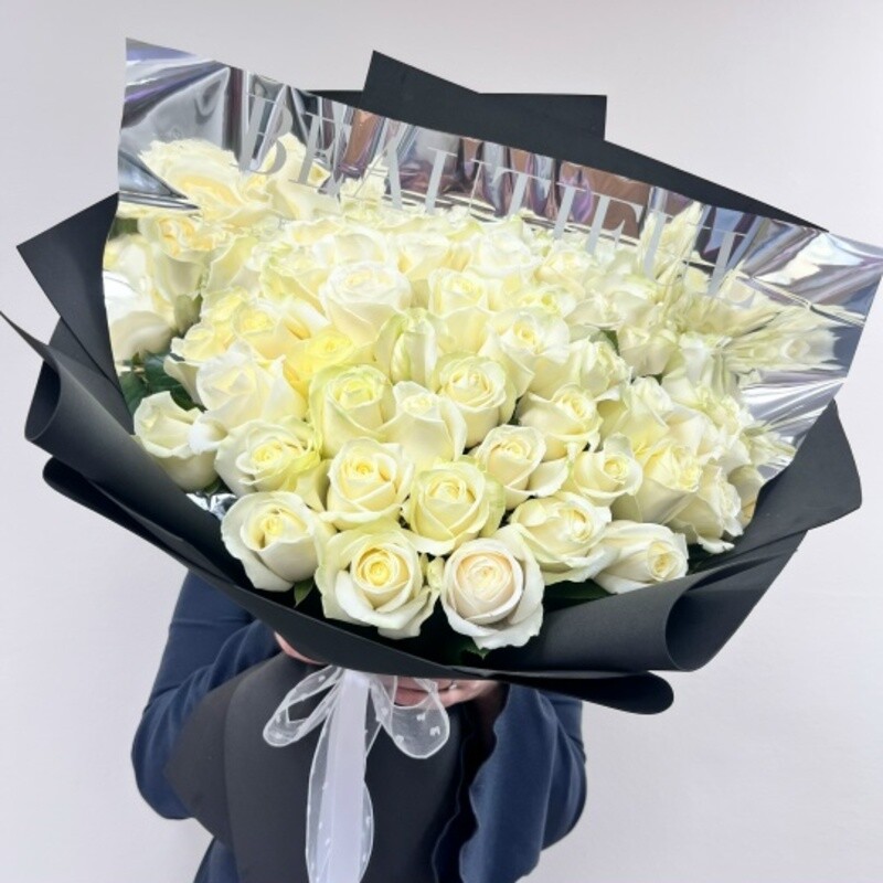 Букет из 55 роз, премиум