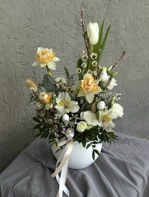 Нежная весенняя композиция на Пасху, стандартный