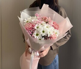 Комплимент с ромашками 