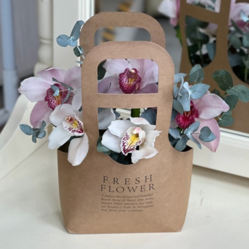 Сумка с орхидеей и эвкалиптом, стандартный