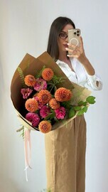 Букет георгиновый бум