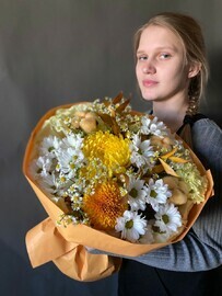 букет микс хризантем