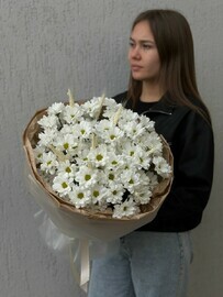 Бакардидің 9 бұталы хризантемасынан тұратын "себепсіз нәзіктік" букеті