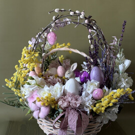 Pashal_naya kompozitciya v korzine