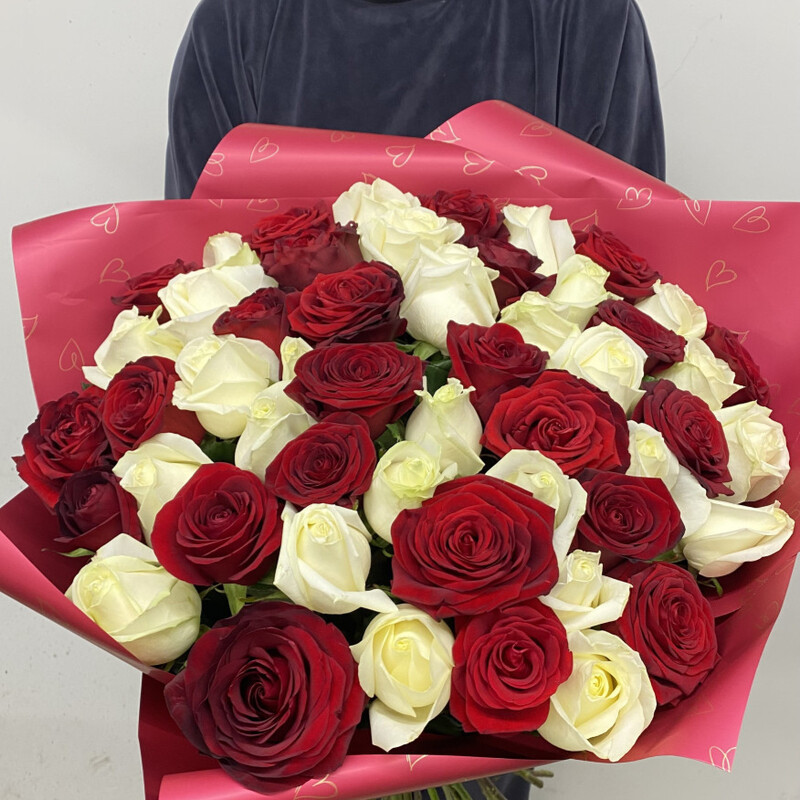 Bouquet of 51 Ural roses, standart