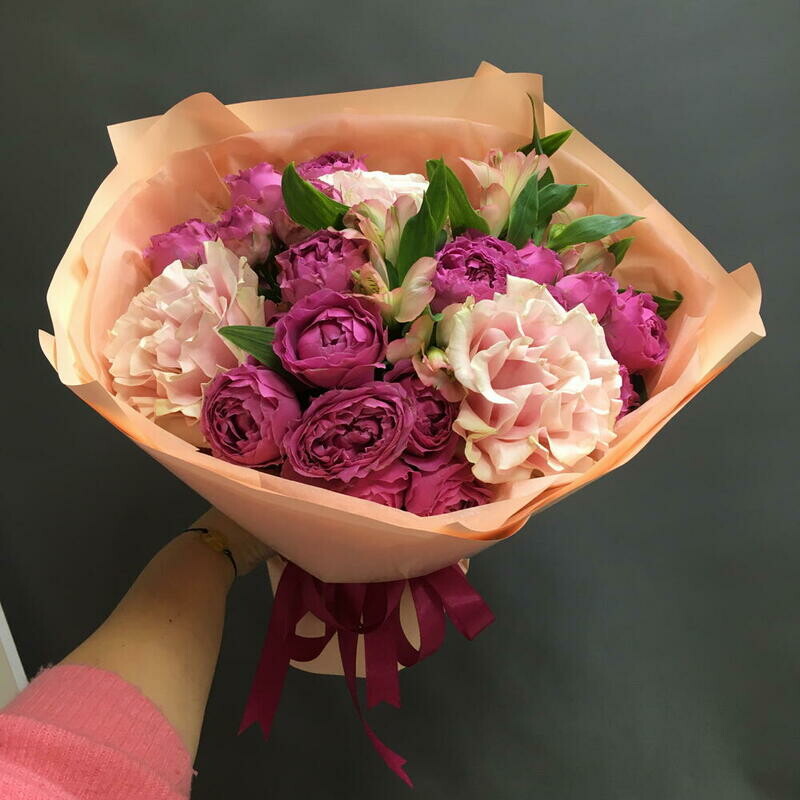 Букет с Мисти и Французской розой , стандартный