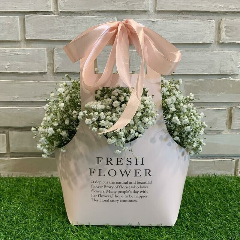 Белая гипсофила в сумочке, стандартный